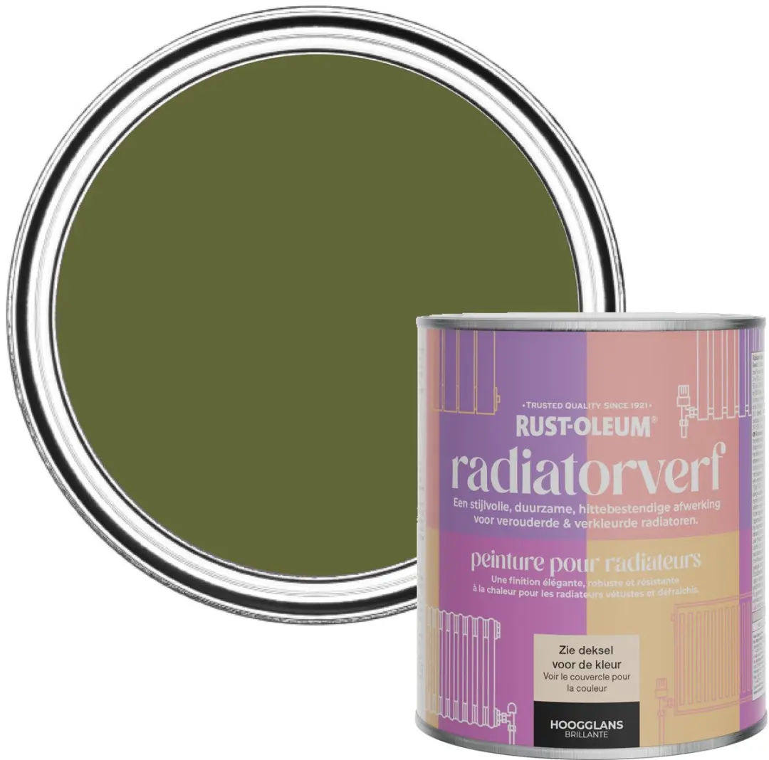 Rust-Oleum Radiatorverf Hoogglans Jasper 750ml