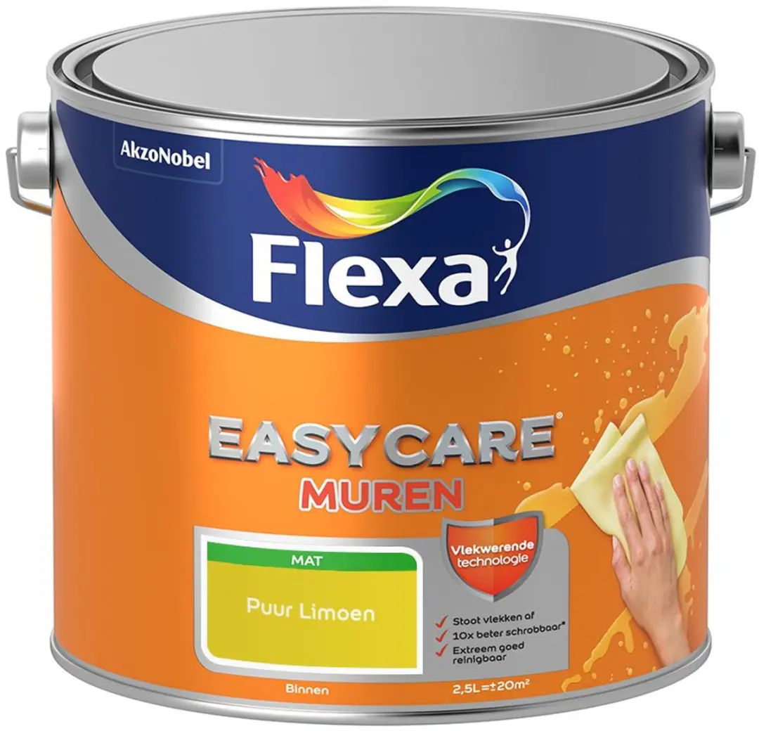 Flexa Easycare Muren Puur Limoen Mengverf 2,5L
