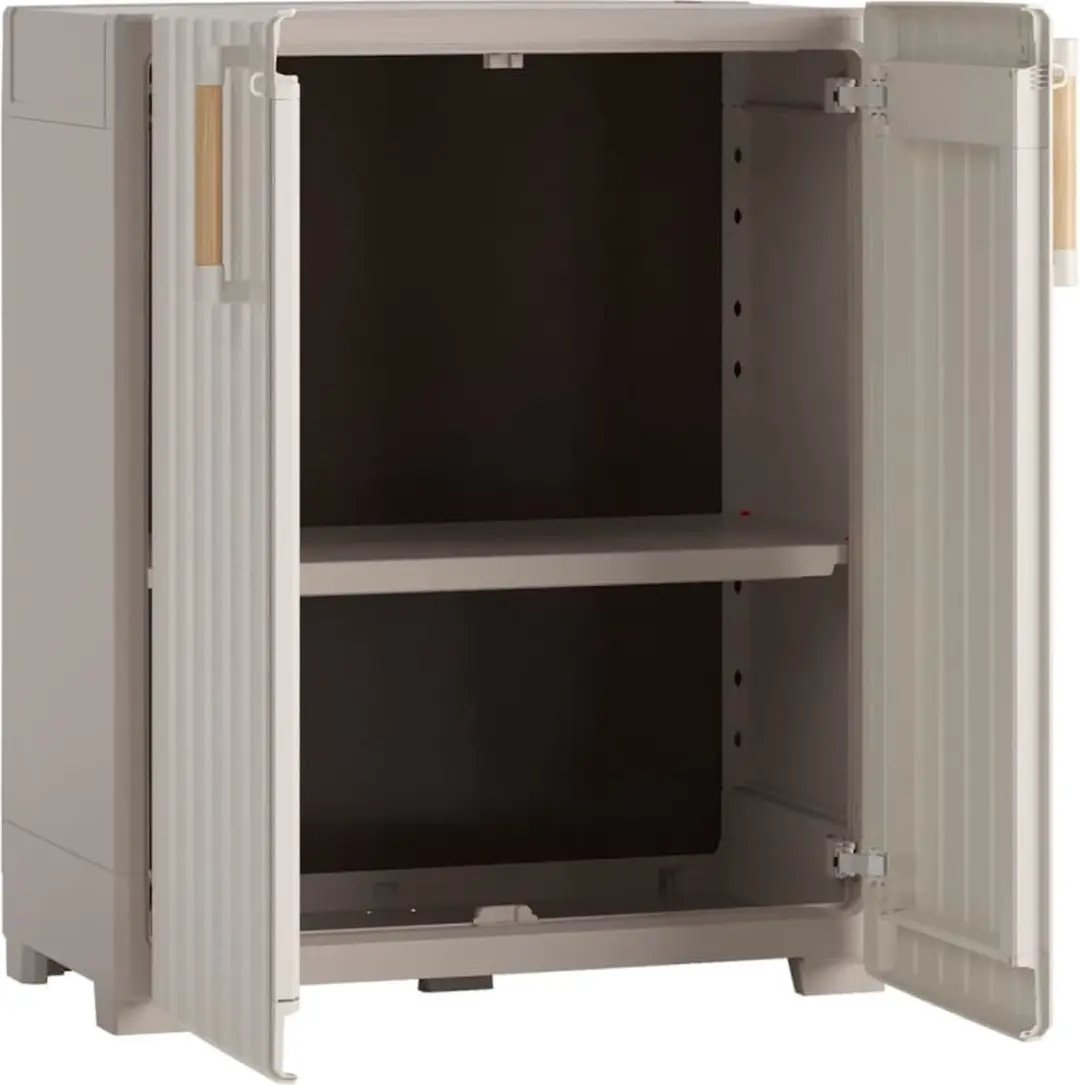 Keter Groove Opbergkast - Beige/Zandkleurig