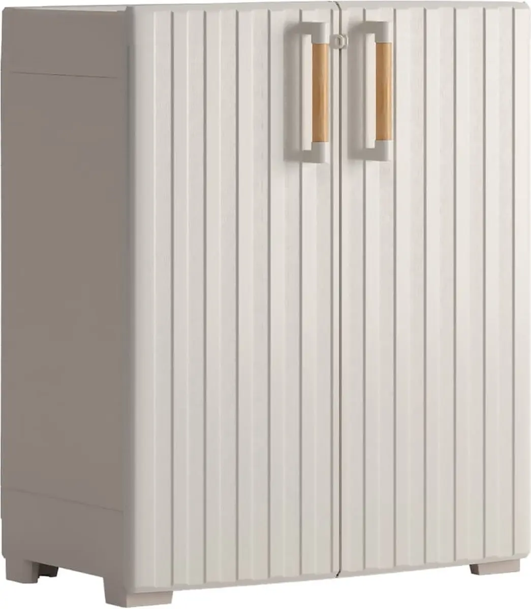 Keter Groove Opbergkast - Beige/Zandkleurig