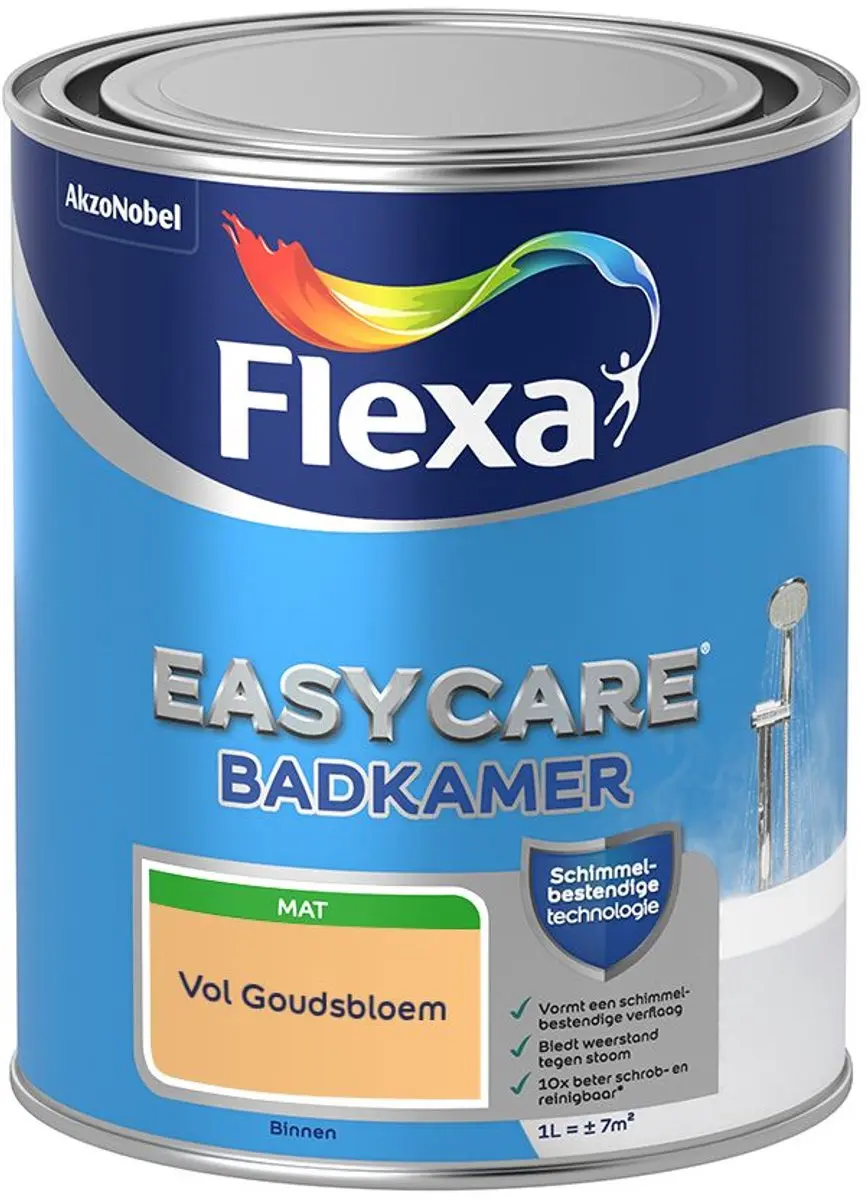 Flexa Easycare Badkamer Mengverf Vol Goudsbloem 1L