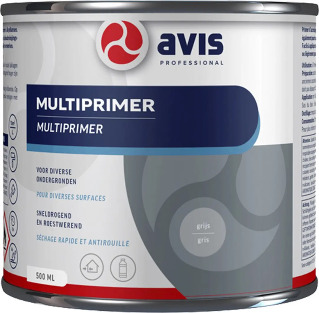 Avis Multiprimer - Grijs - 500 ml