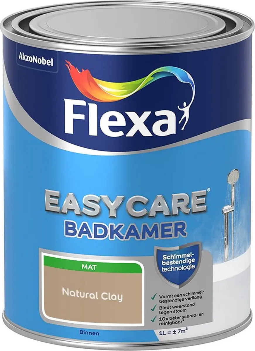 Flexa Easycare Badkamerverf Natural Clay 1L