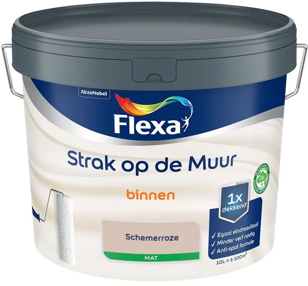 Flexa Strak Op De Muur Binnen Mat Schemerroze Mengkleur 10L