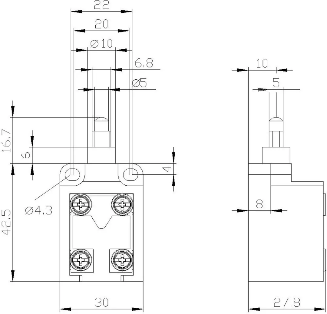 Siemens 3SE5250-0CC05 Positieschakelaar 6A - Metalen plunjer