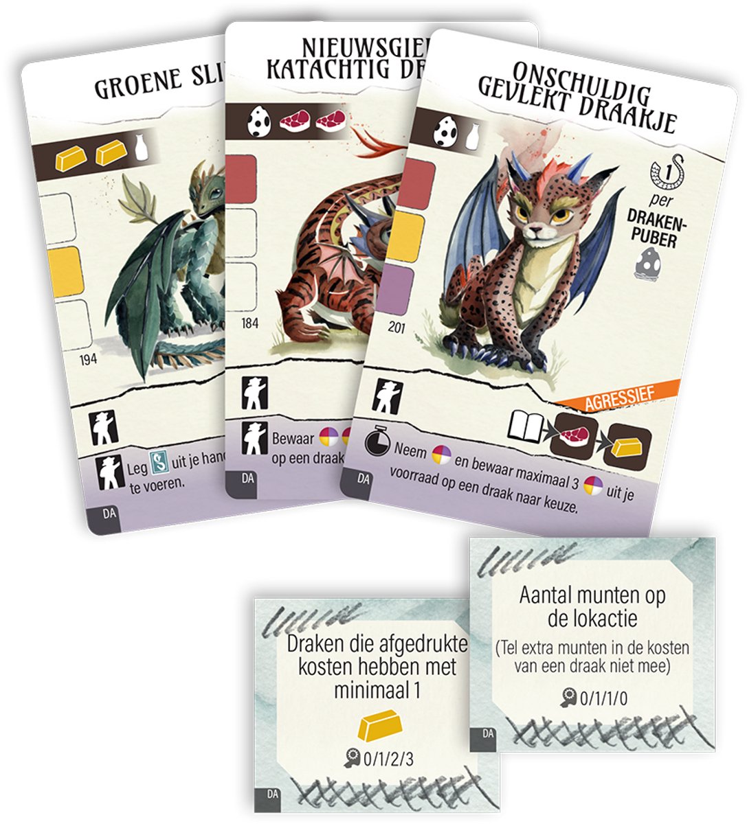 999 Games - Wyrmspan: Drakenacademie - Ontmoet nieuwe draken, grotten en drakengilden in deze uitbreiding op Wyrmspan!