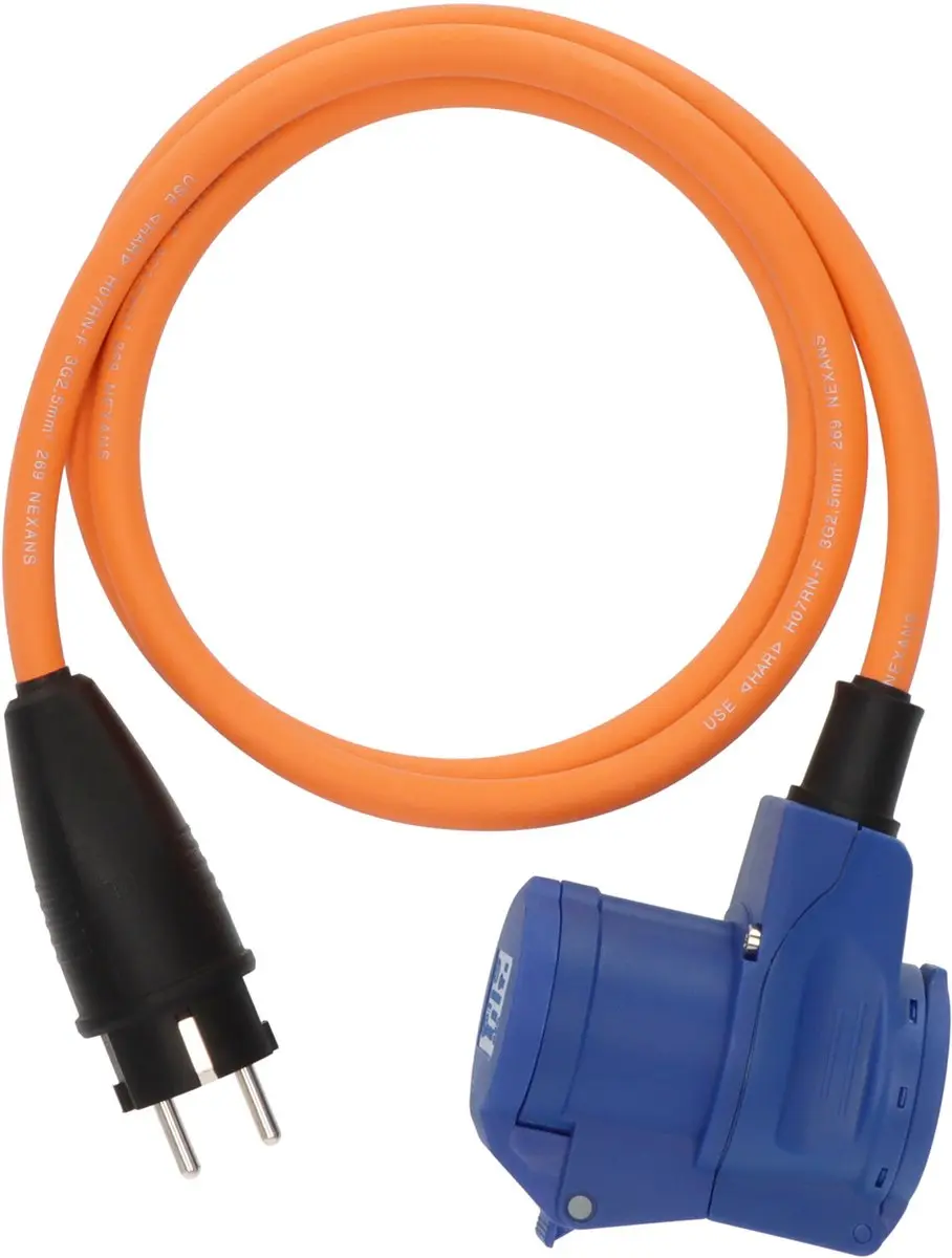 Brennenstuhl CEE Verloopkabel Camping 1,5m - 230V/16A - Oranje