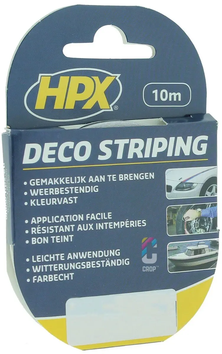 HPX Zelfklevende Decostriping 12mm x 10m - Zilver