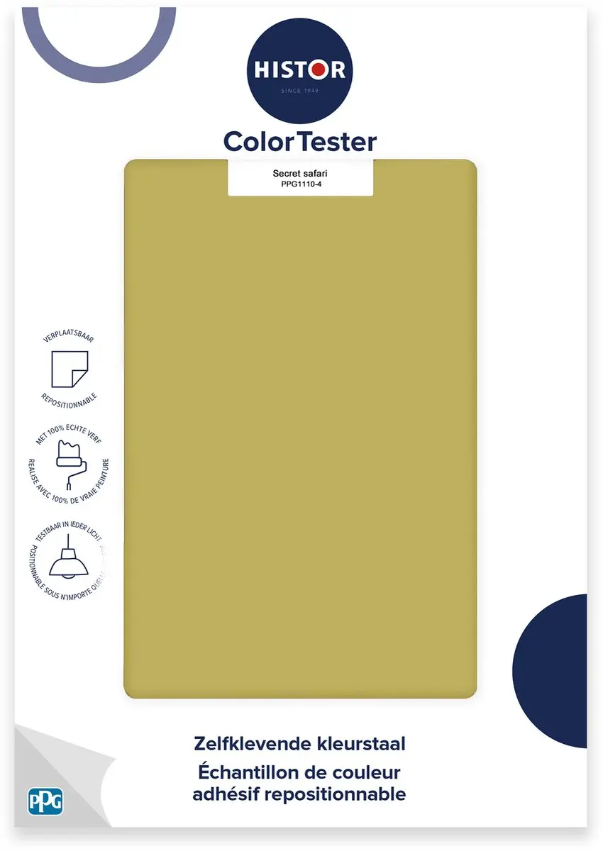 Histor Kleurtester Mat Muurverf Secret Safari 300g
