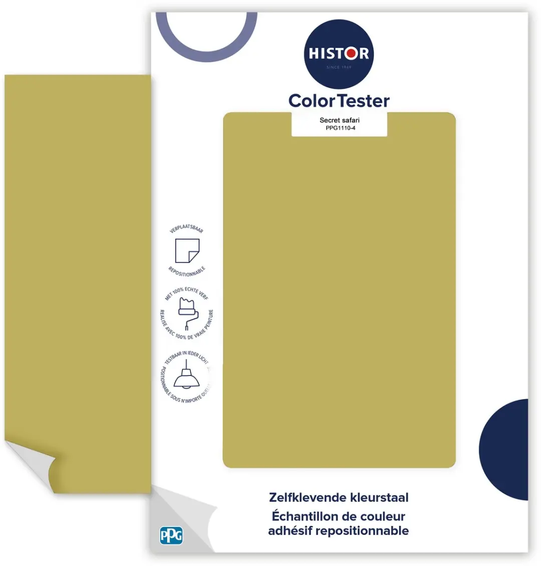 Histor Kleurtester Mat Muurverf Secret Safari 300g