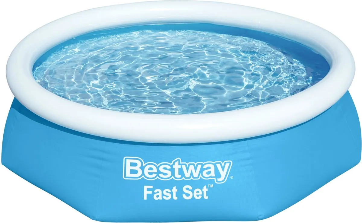 Bestway Fast Set Opblaasbaar Zwembad 244cm - 1880L - Blauw