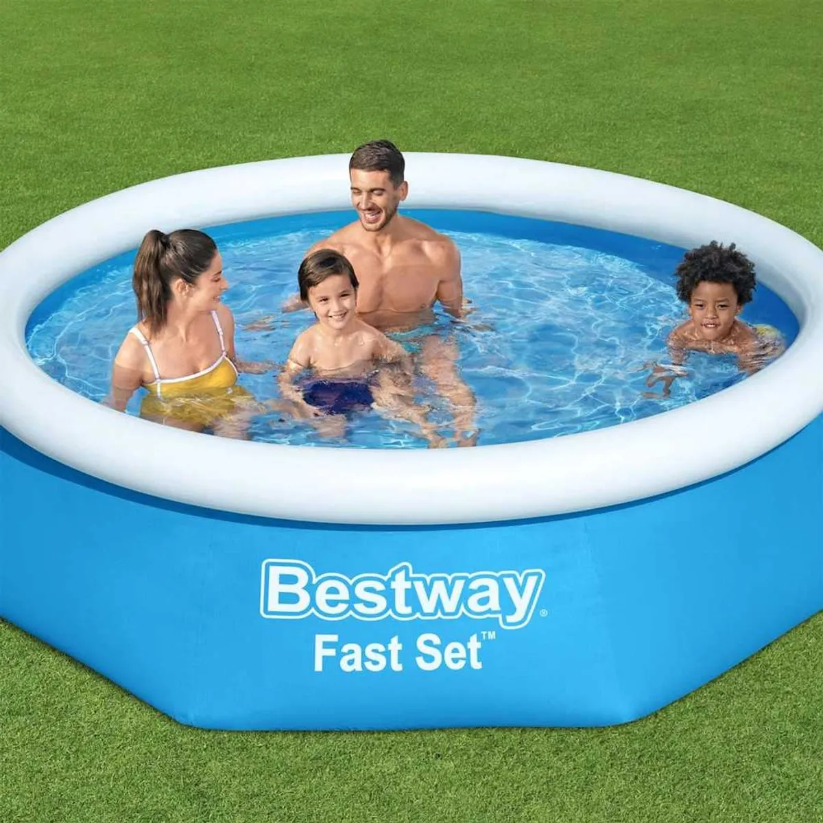 Bestway Fast Set Opblaasbaar Zwembad 244cm - 1880L - Blauw