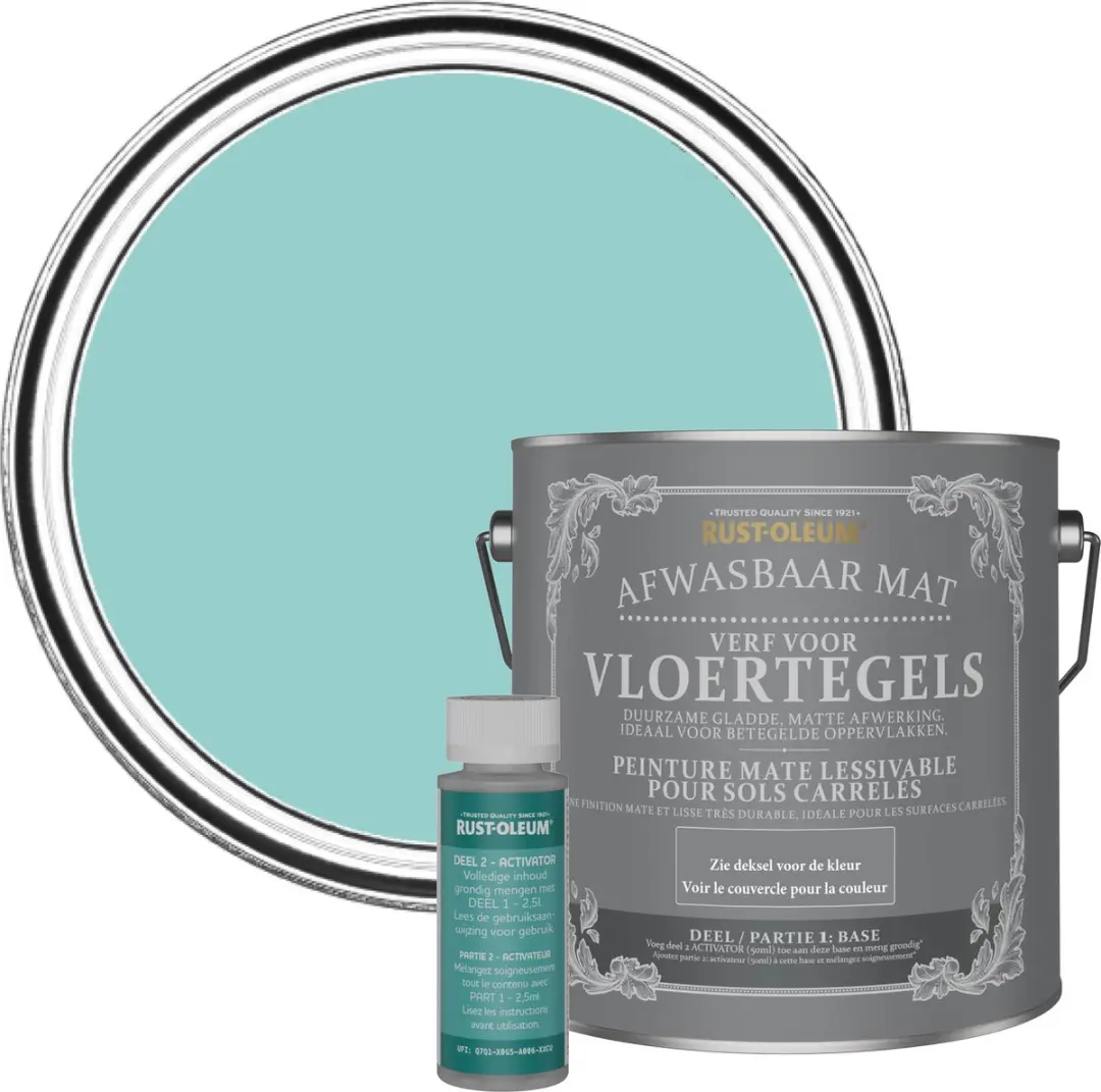 Rust-Oleum Blauw Afwasbare Vloertegelverf 2,5L