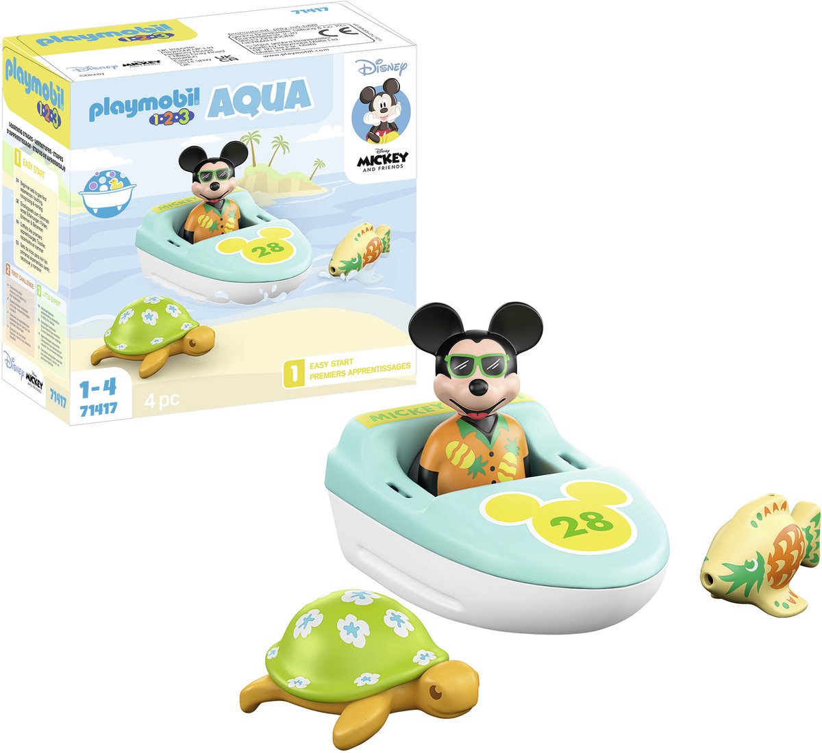 PLAYMOBIL 1.2.3 & Disney: Mickys Bootstour - 71417