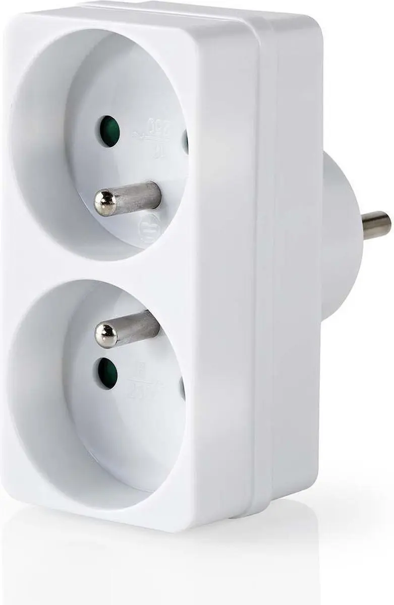 Nedis Stopcontact-Splitter Type-E 16A 3500W Wit