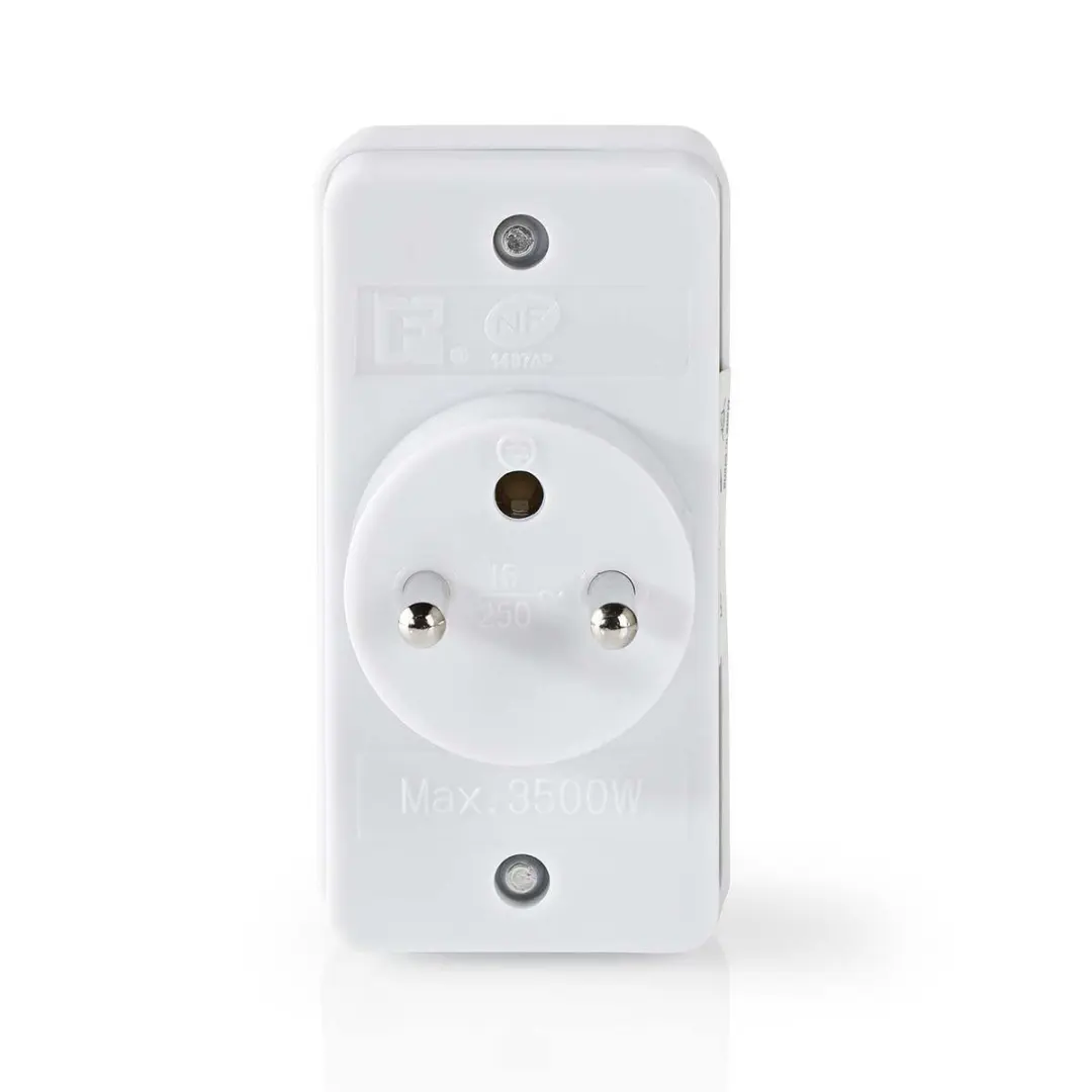 Nedis Stopcontact-Splitter Type-E 16A 3500W Wit