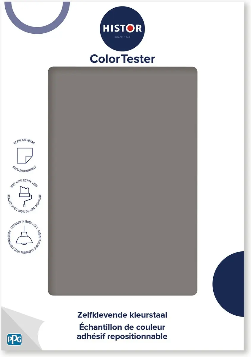 Histor Kleurtester Mat Cool Charcoal 300g