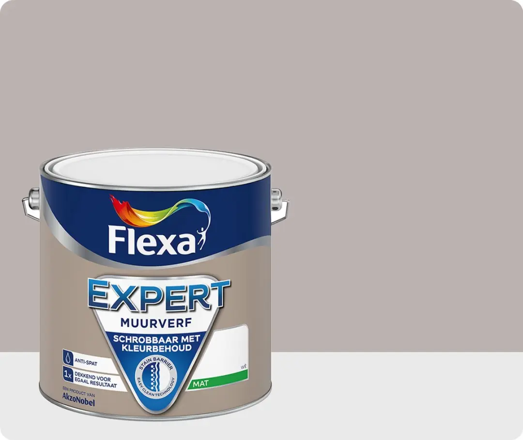 Flexa Expert Muurverf Taupe 2.5L