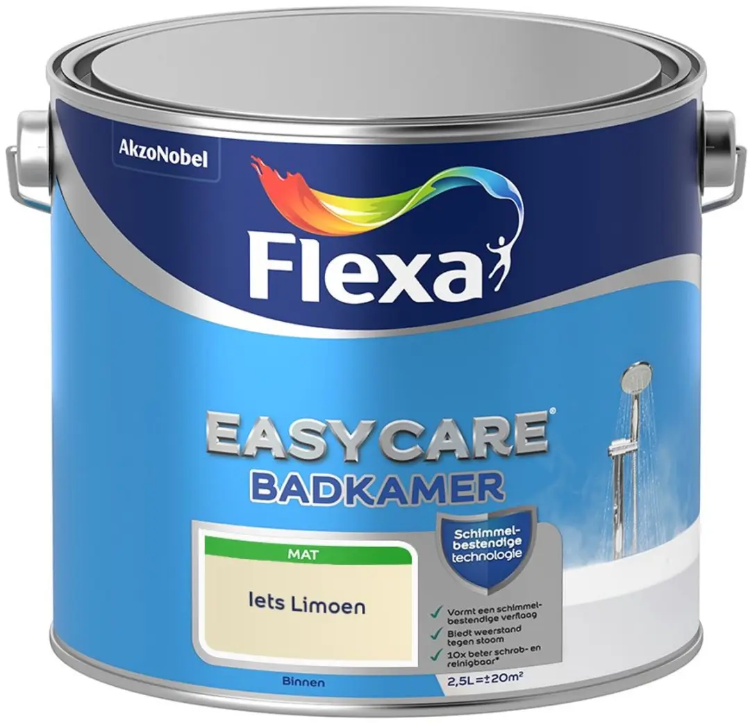 Flexa Easycare Badkamer Mengverf Iets Limoen 2,5L