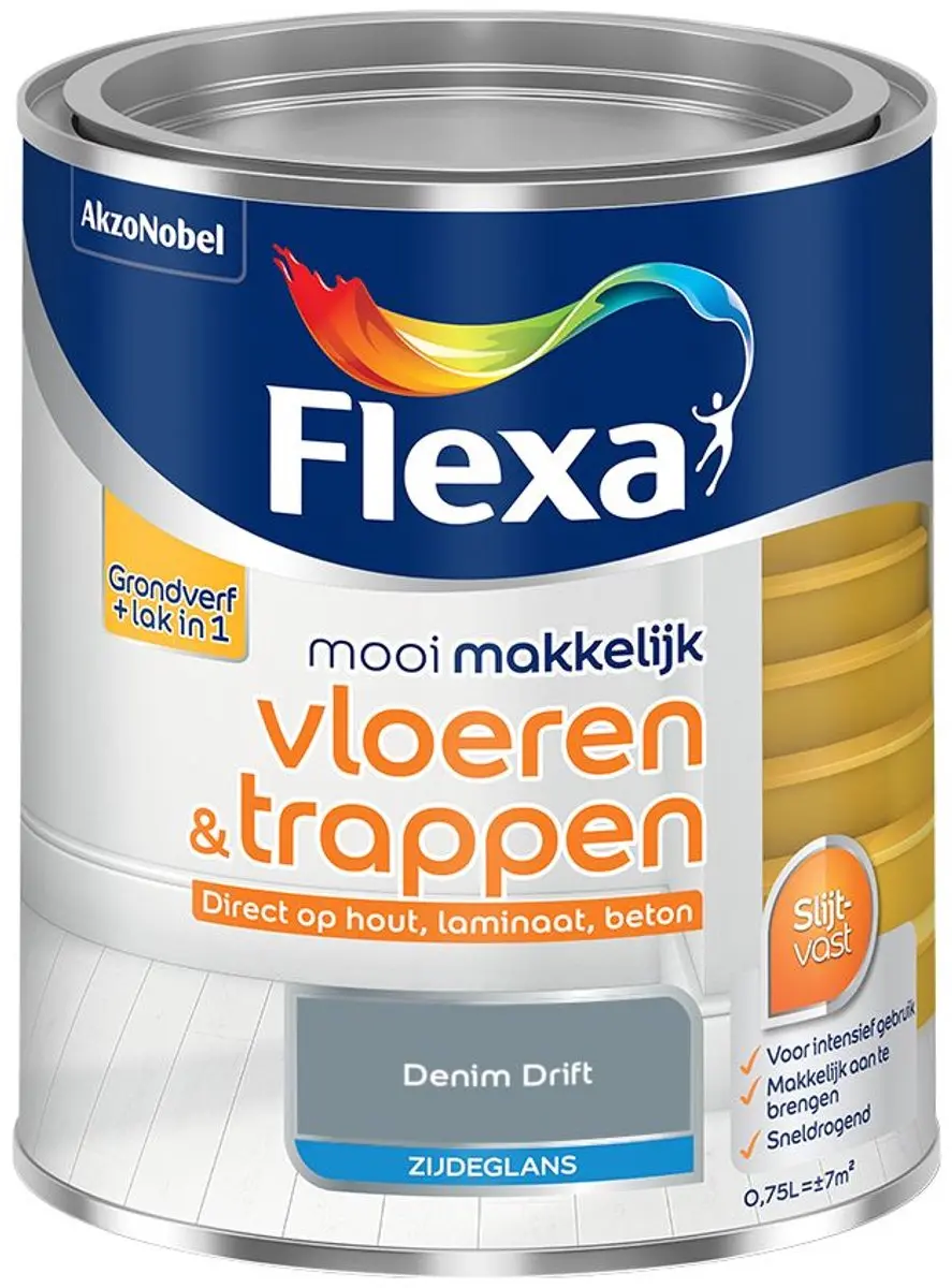 Flexa Mengverf Denim Drift 750ml