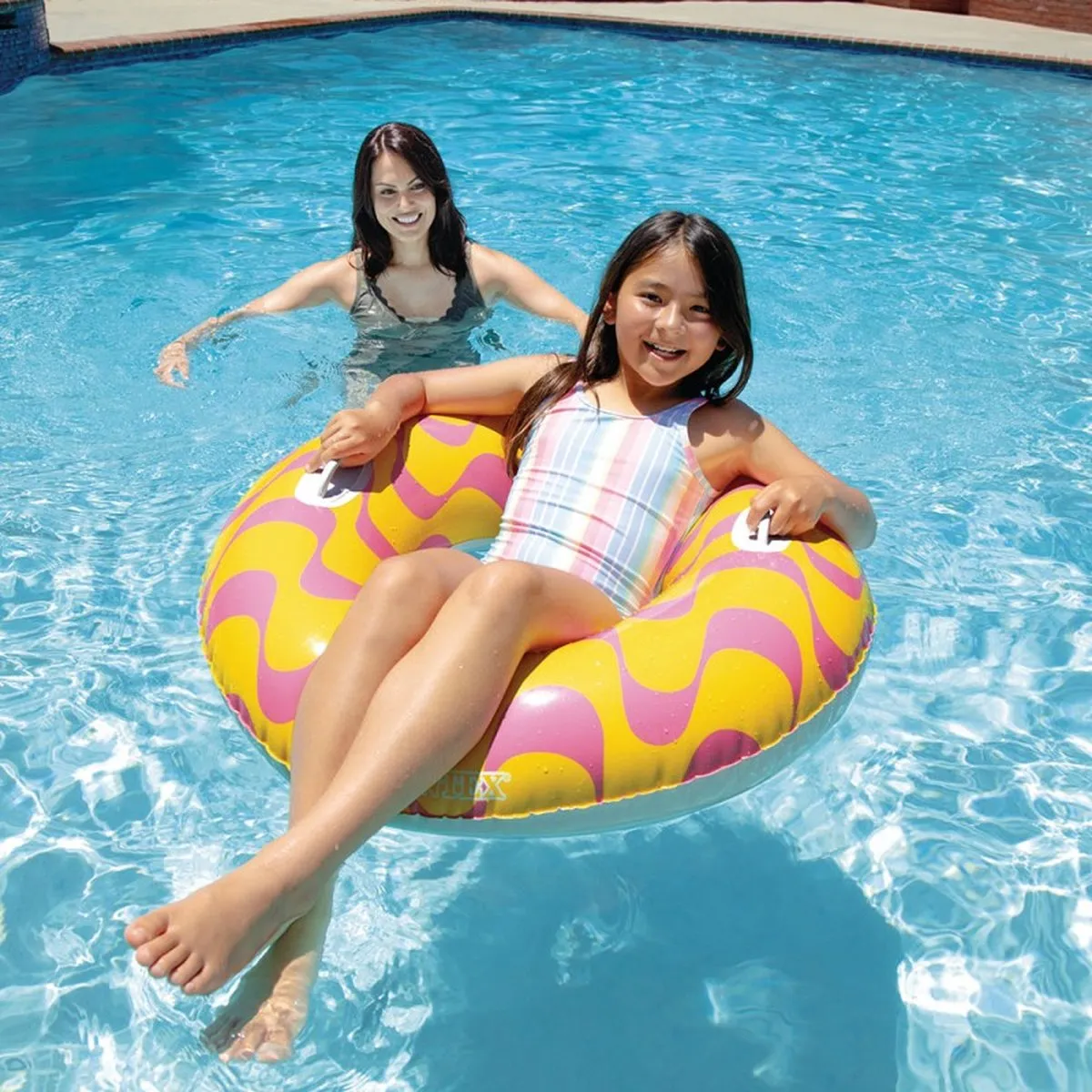 Intex Wavy Zwemring 91cm - Oranje