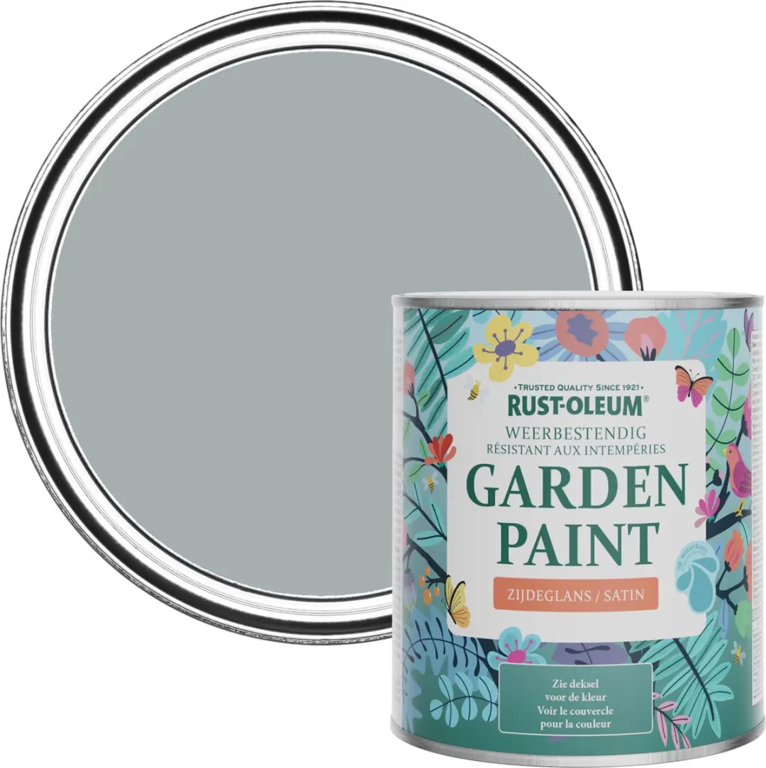 Rust-Oleum Mineraalgrijs Tuinverf Zijdeglans 750ml