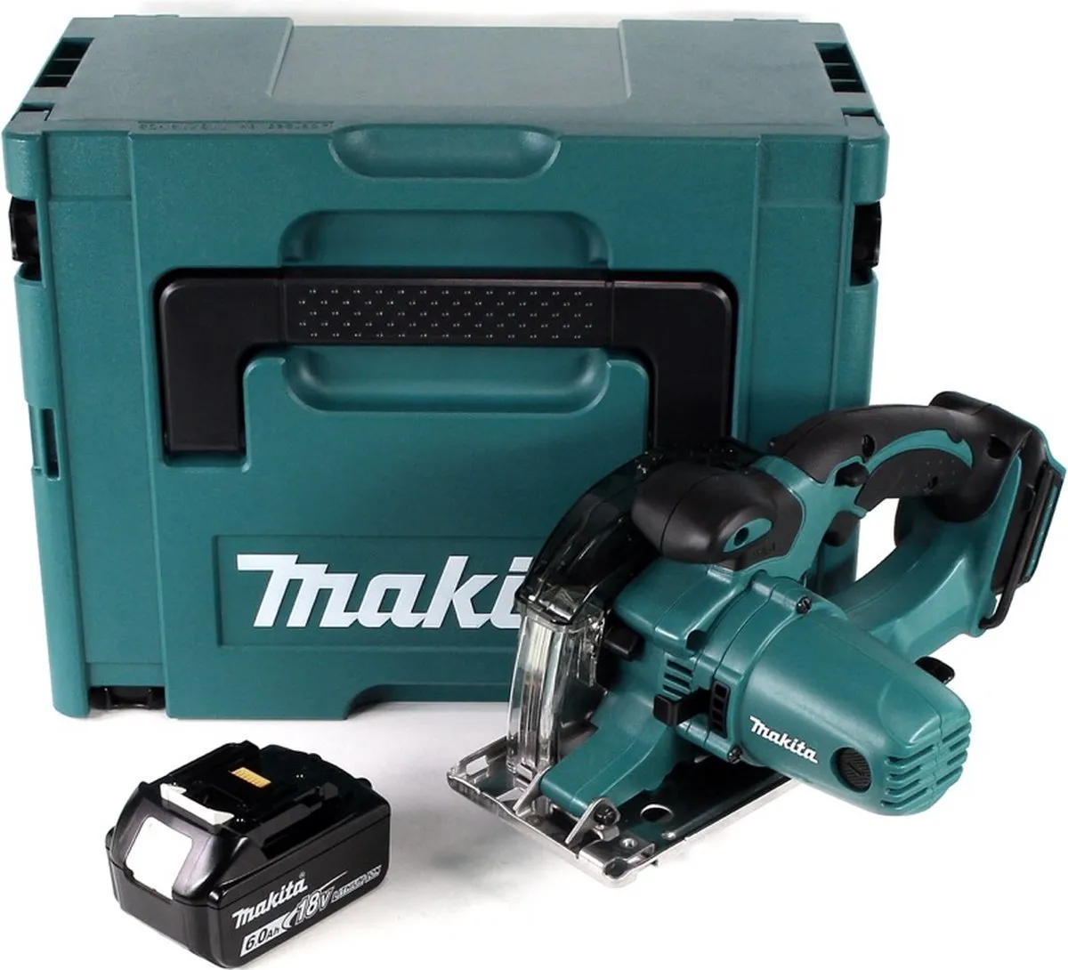 Makita DCS552G1J 18V Accu Handcirkelzaag 136mm - met 6,0Ah accu & set - afbeelding 4 van 5