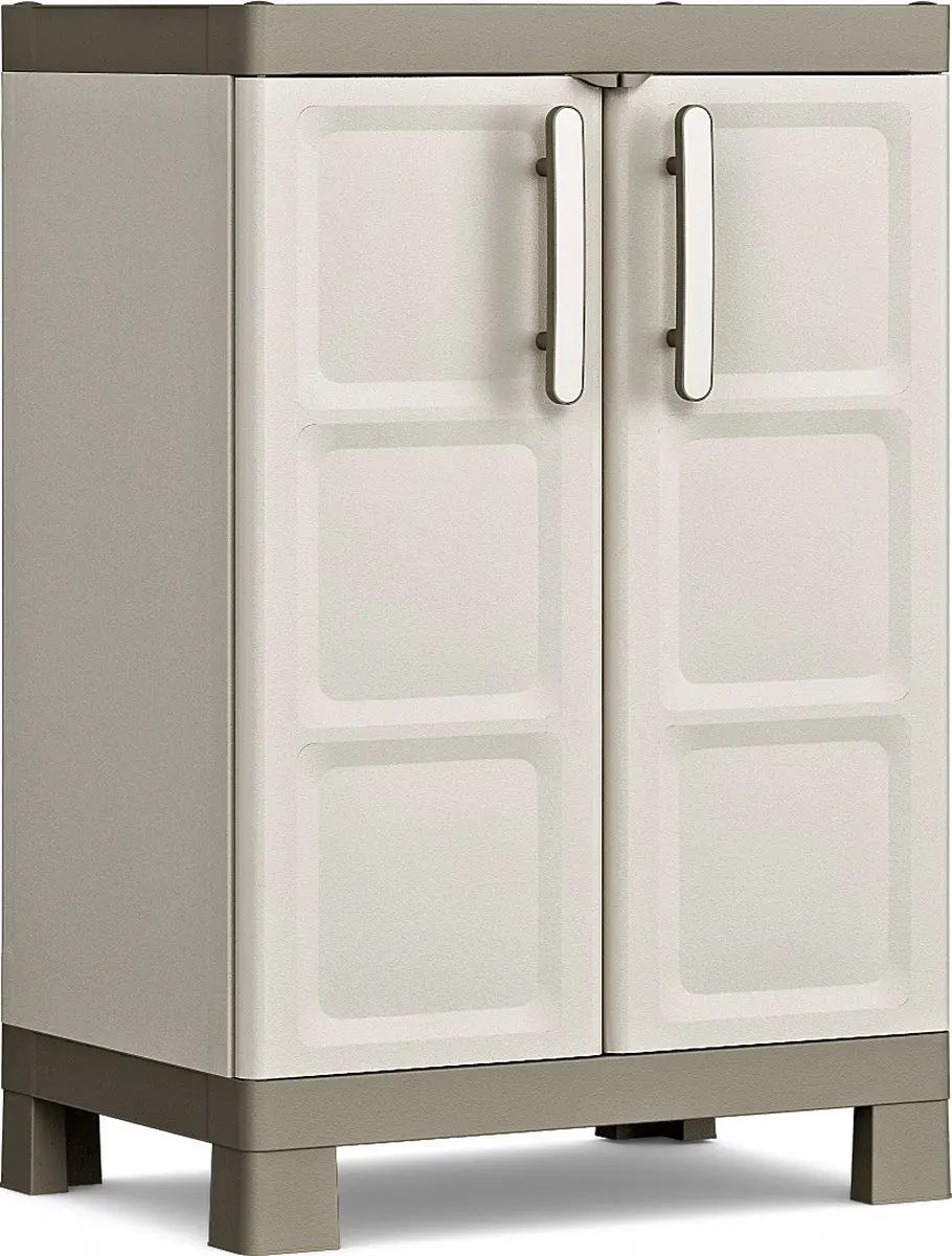 Keter Excellence Opbergkast Laag 2 Planken 45x65x97cm Beige/Taupe