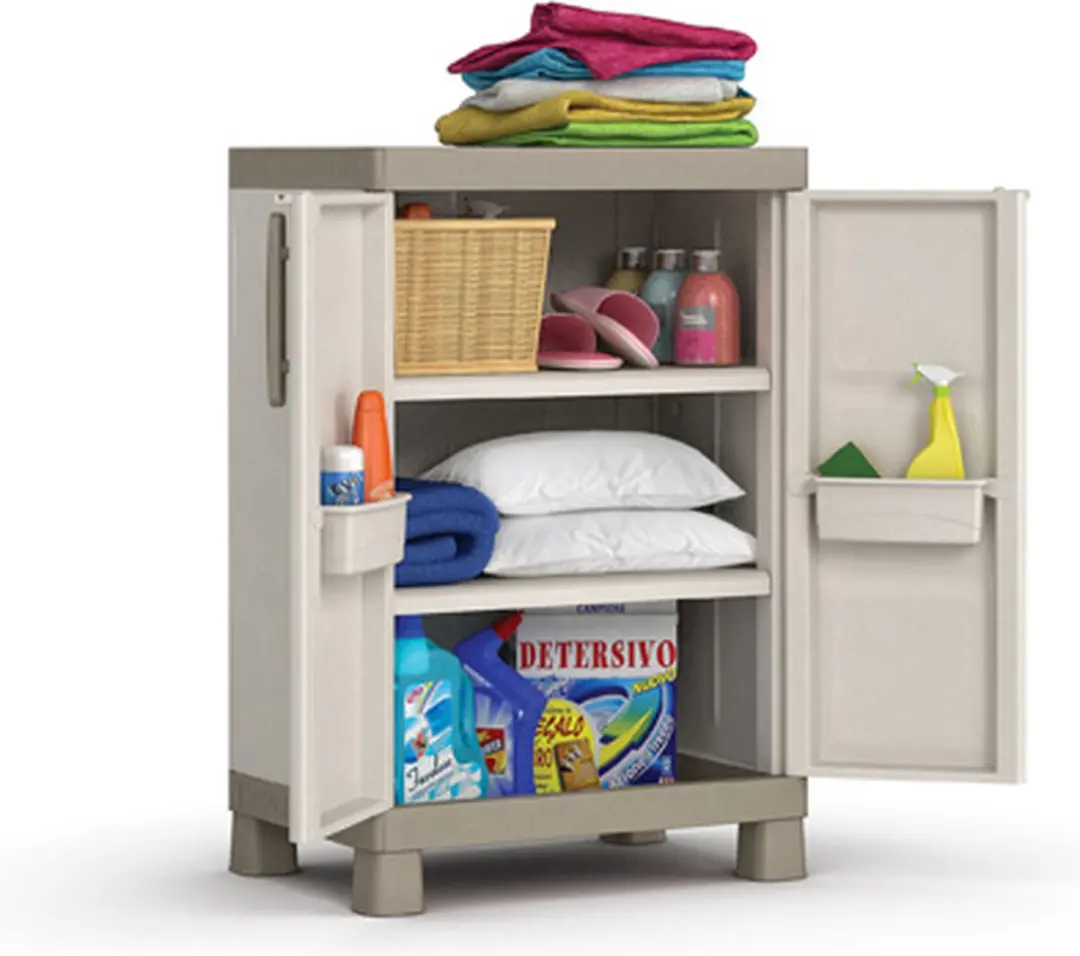 Keter Excellence Opbergkast Laag 2 Planken 45x65x97cm Beige/Taupe