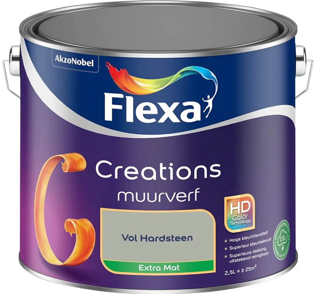 Flexa Creations Muurverf Extra Mat Vol Hardsteen 2,5L