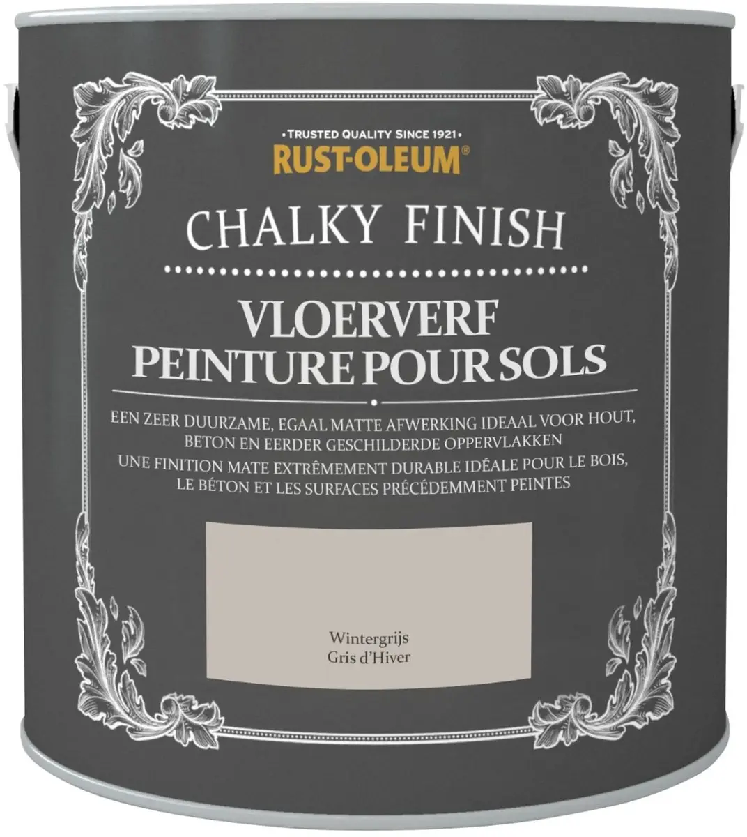 Rust-Oleum Chalky Finish Vloerverf Wintergrijs 2,5L