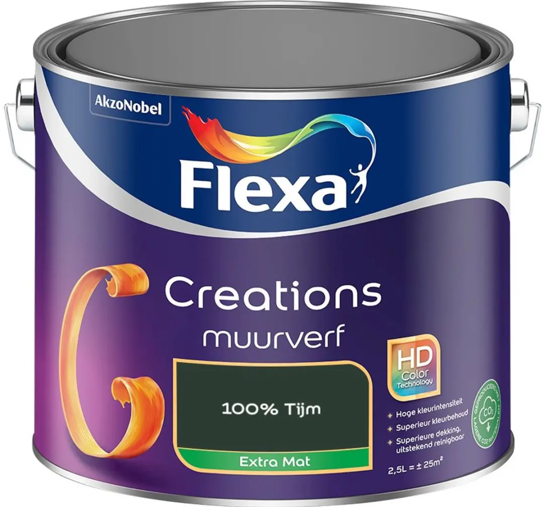 Flexa Creations Muurverf Extra Mat 100% Tijm 2,5L