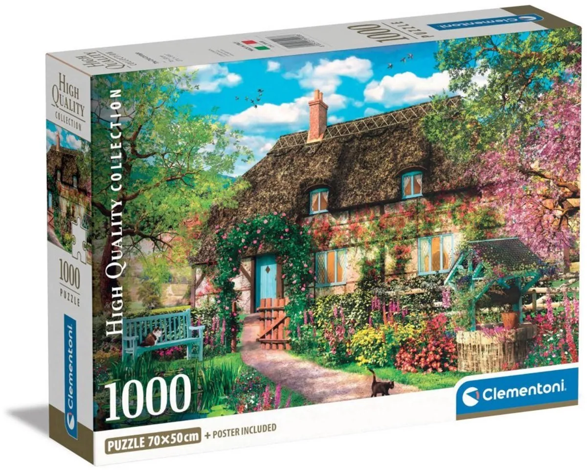 Clementoni Puzzel 1000 Stuks Oud Plattelandshuisje - High Quality Collection