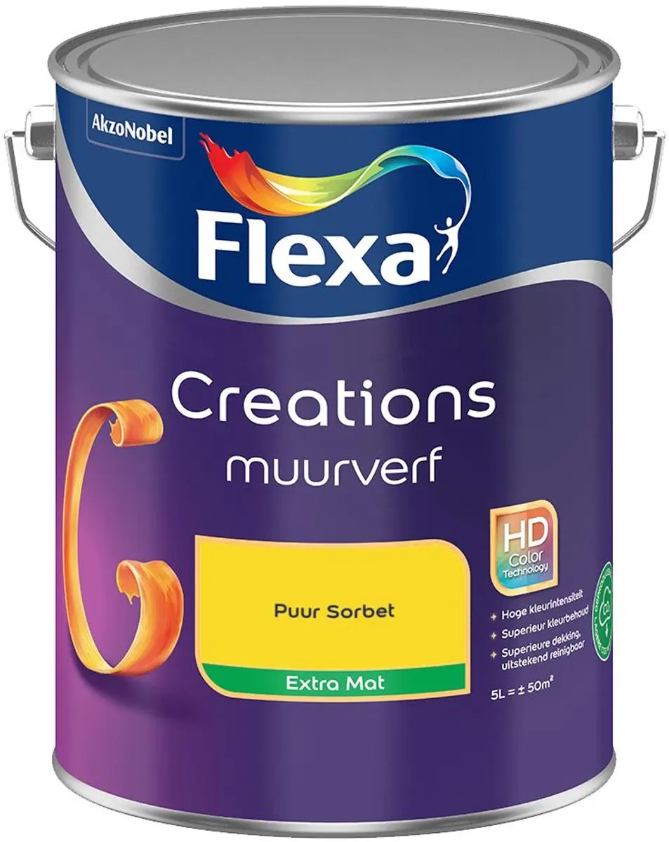 Flexa Creations Muurverf Extra Mat Puur Sorbet 5L