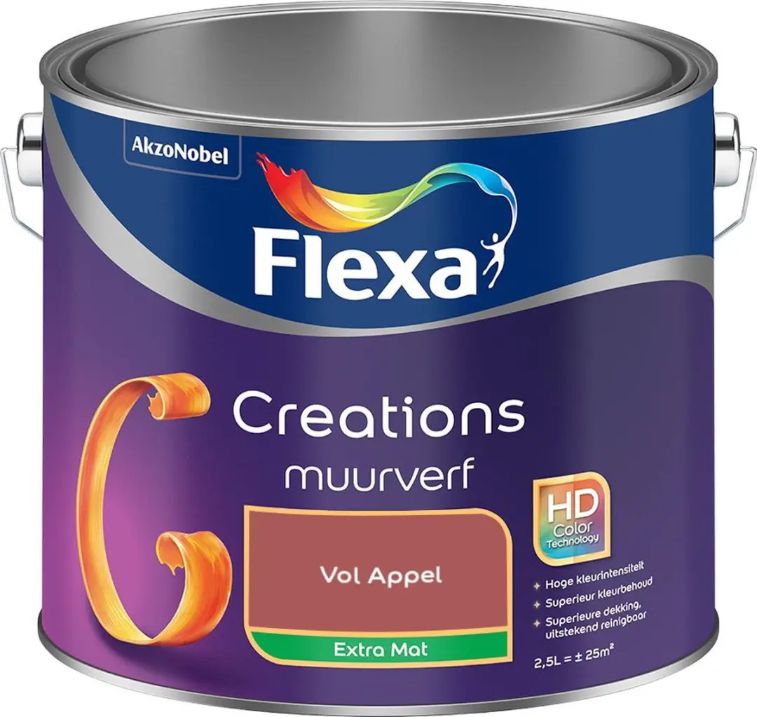 Flexa Creations Muurverf Extra Mat Vol Appel 2,5L