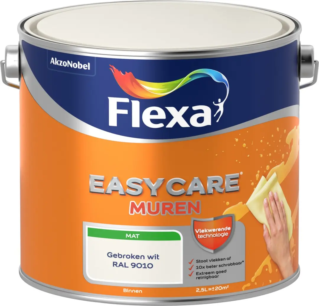 Flexa Easycare Murenverf Gebroken wit 2,5L