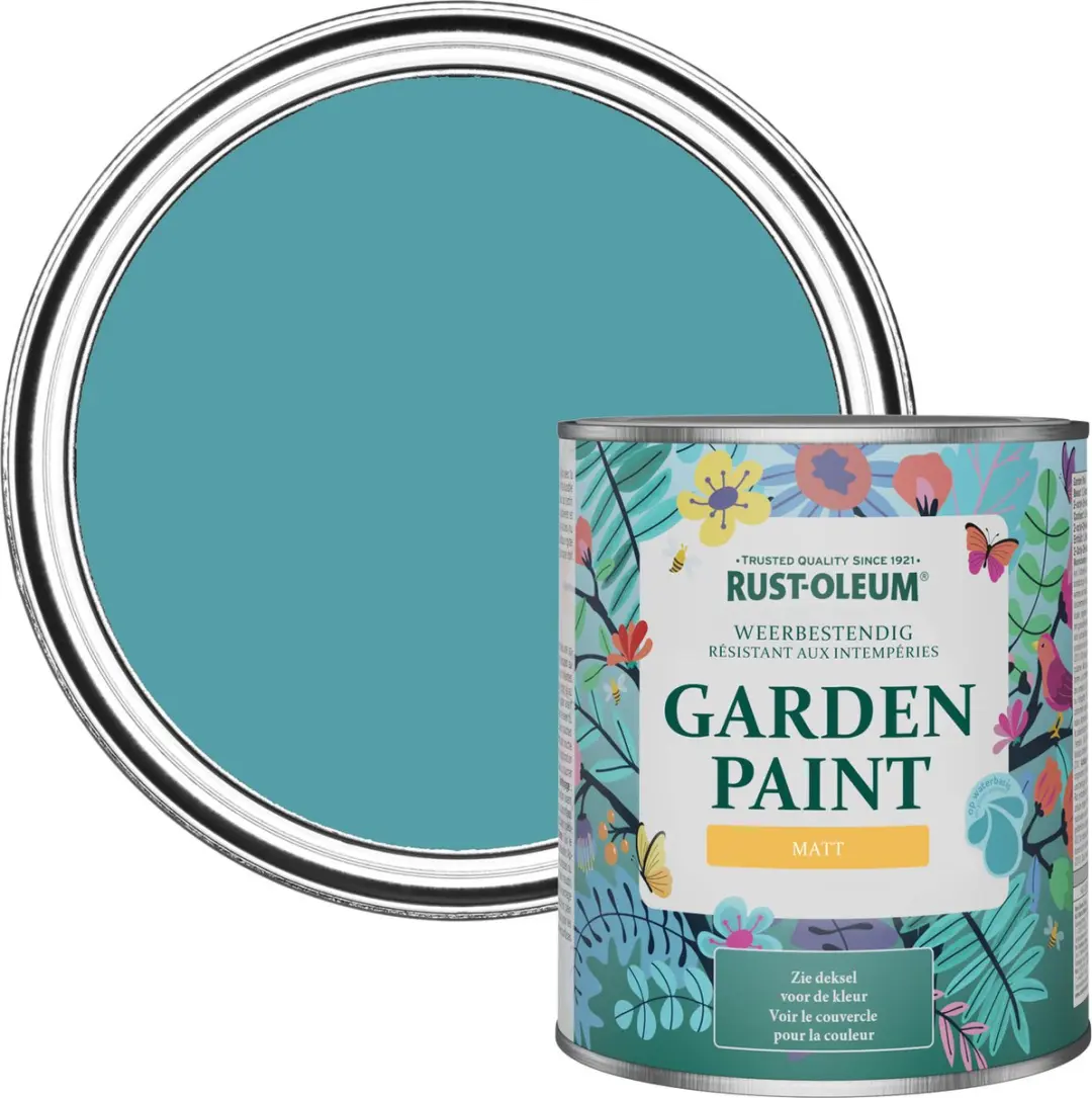 Rust-Oleum Blauw Tuinverf Petrol 750ml