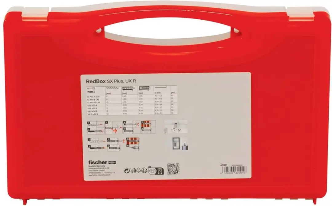 Fischer SX/UX Pluggenassortiment Red-Box - 7 Vakken