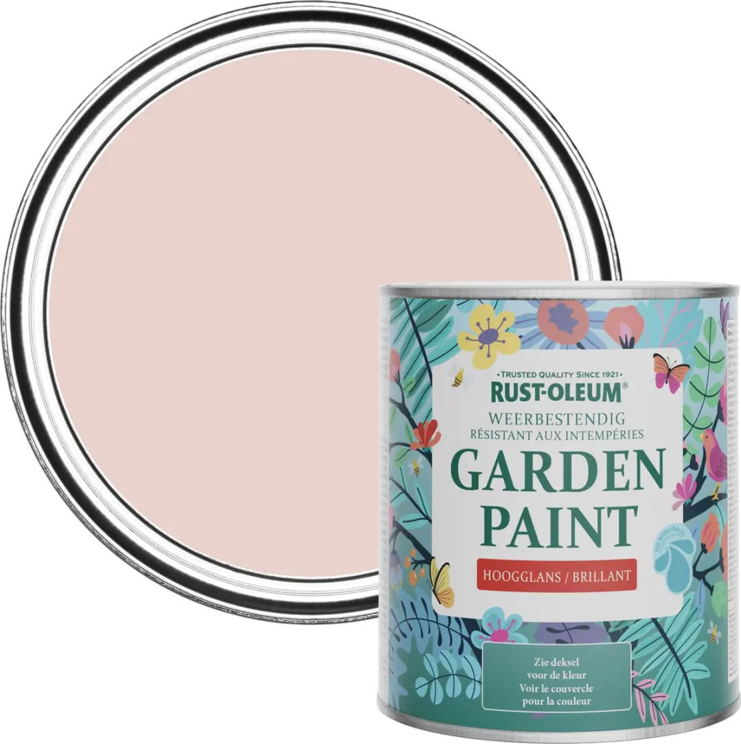 Rust-Oleum Roze Champagne Tuinverf Hoogglans 750ml