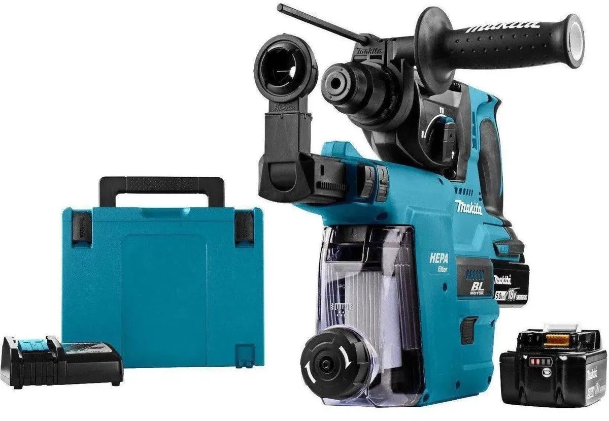 Makita DHR242RTJW CombiHamer 18V - 2x5,0Ah accu - SDS-Plus