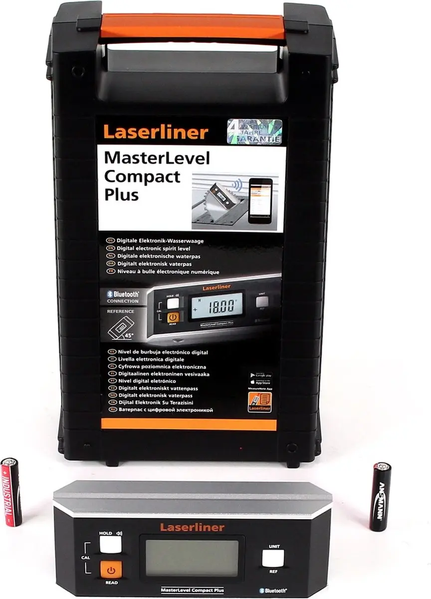 Laserliner MasterLevel Compact Plus Elektronische Waterpas - Bluetooth - Magnetisch