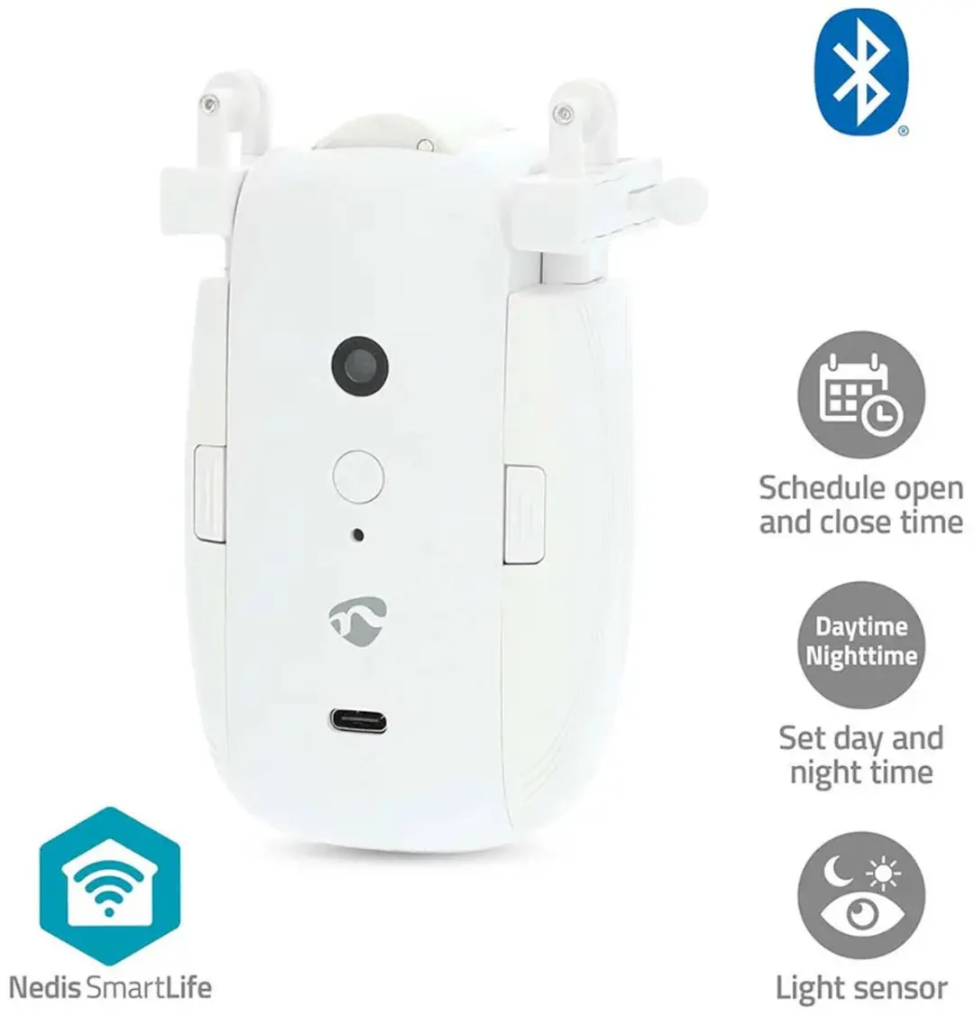 Nedis SmartLife Gordijnrobot BTMC20WT1PC - Wit