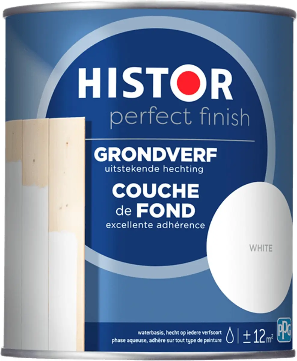 Histor Perfect Finish Grondverf 0.75L - Wit