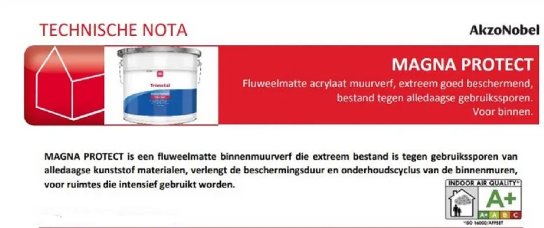 Trimetal Magna Protect Binnenmuurverf 10L - RAL 9010 Gebrokenwit
