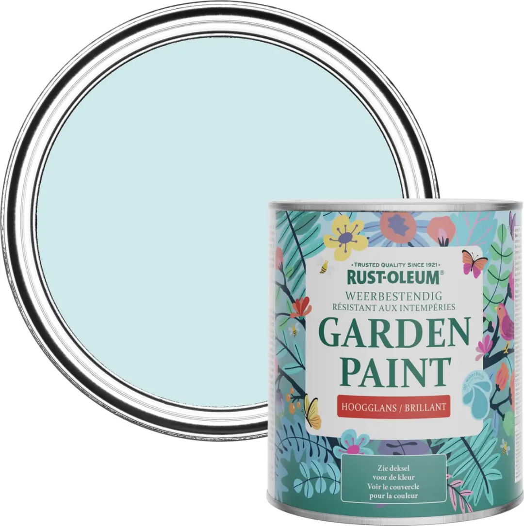 Rust-Oleum Blauw Tuinverf Hoogglans Eucalyptus 750ml