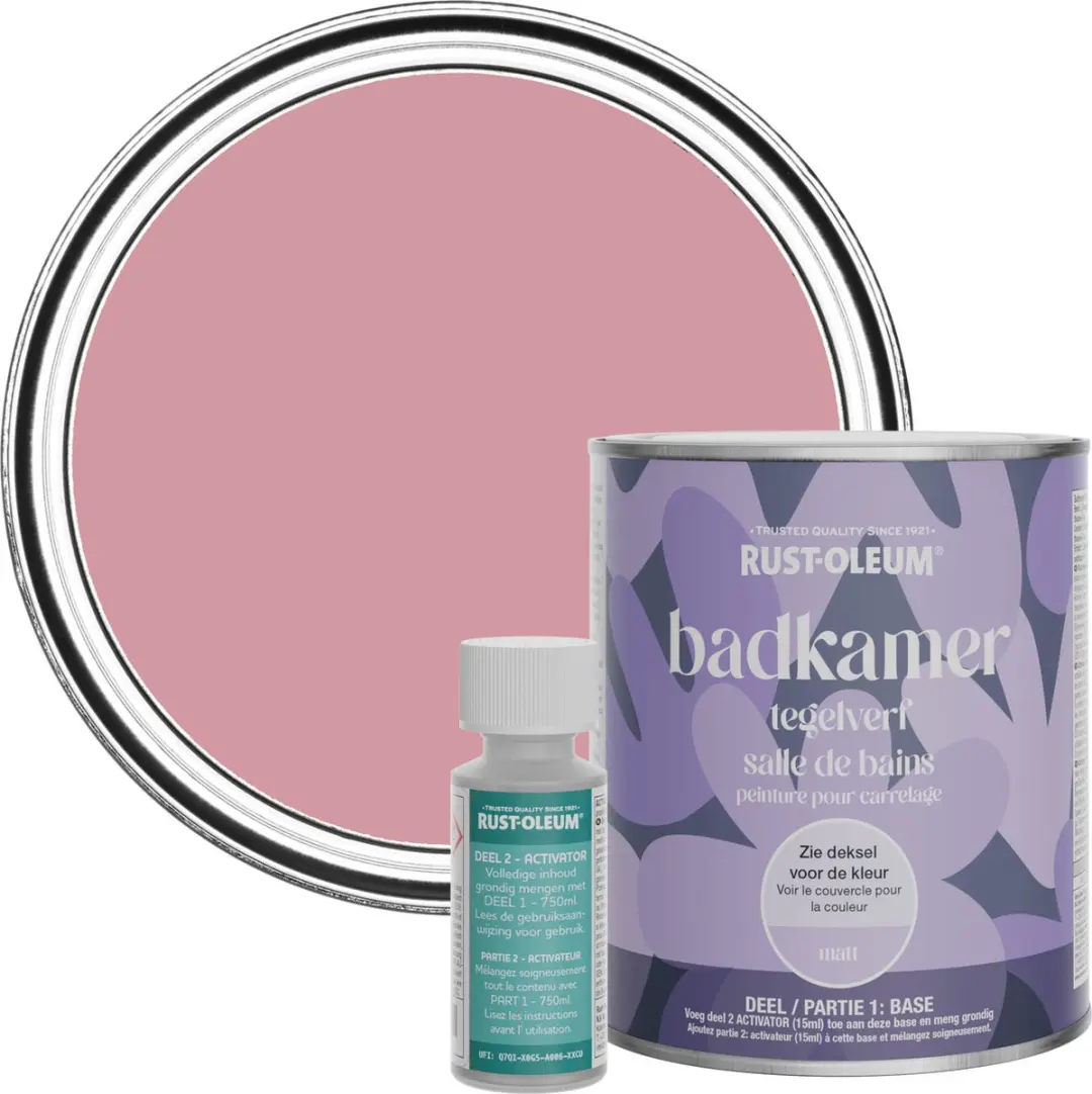 Rust-Oleum Roze Badkamer Tegelverf Matt Oudroze 750ml