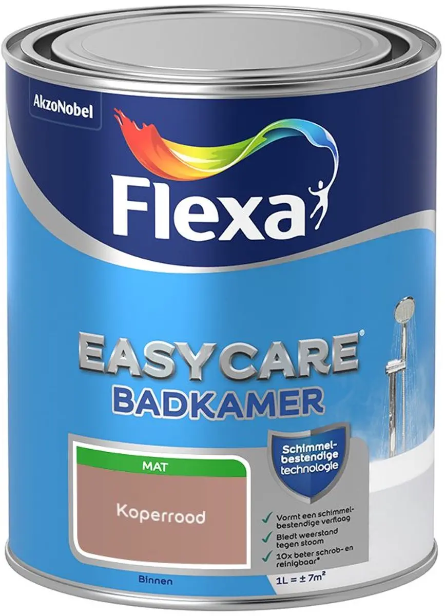 Flexa Easycare Badkamer Mengverf Koperrood 1L