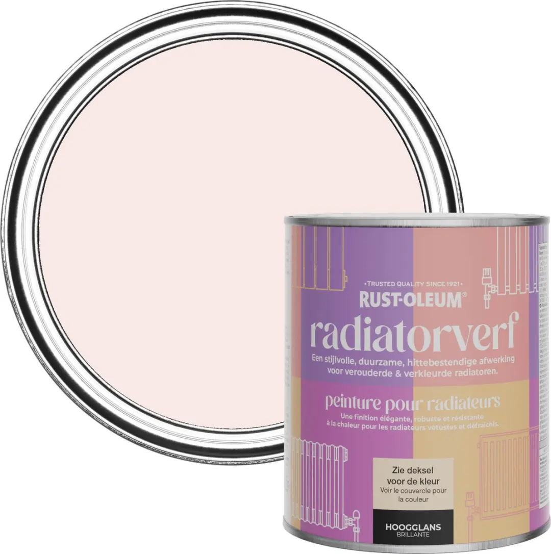 Rust-Oleum Roze Radiatorverf Hoogglans 750ml