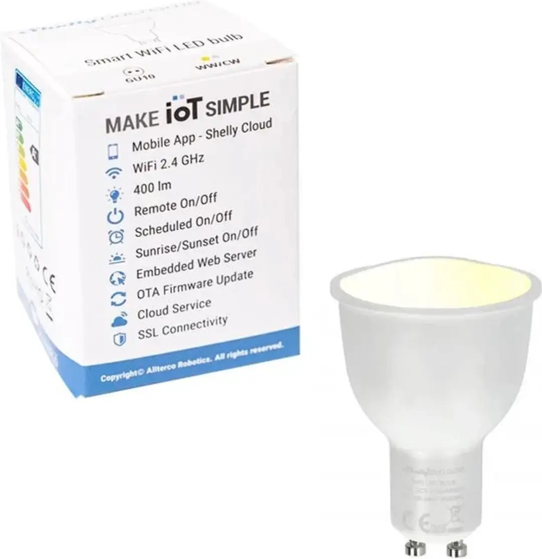 Shelly Duo GU10 LED-lamp - WiFi - Kleurloos