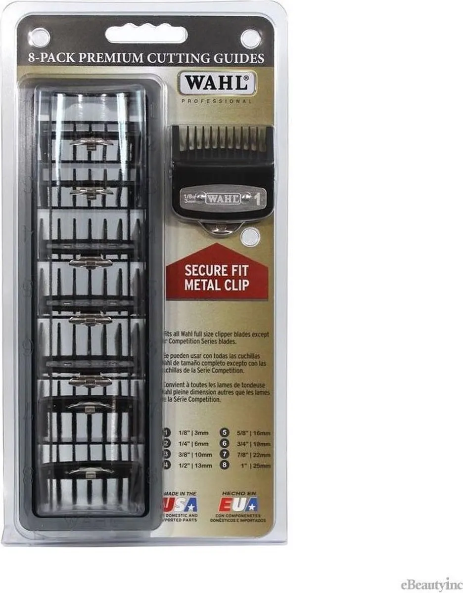 Wahl 3171-500 Tondeuse Opzetkammen Set - 8 Stuks